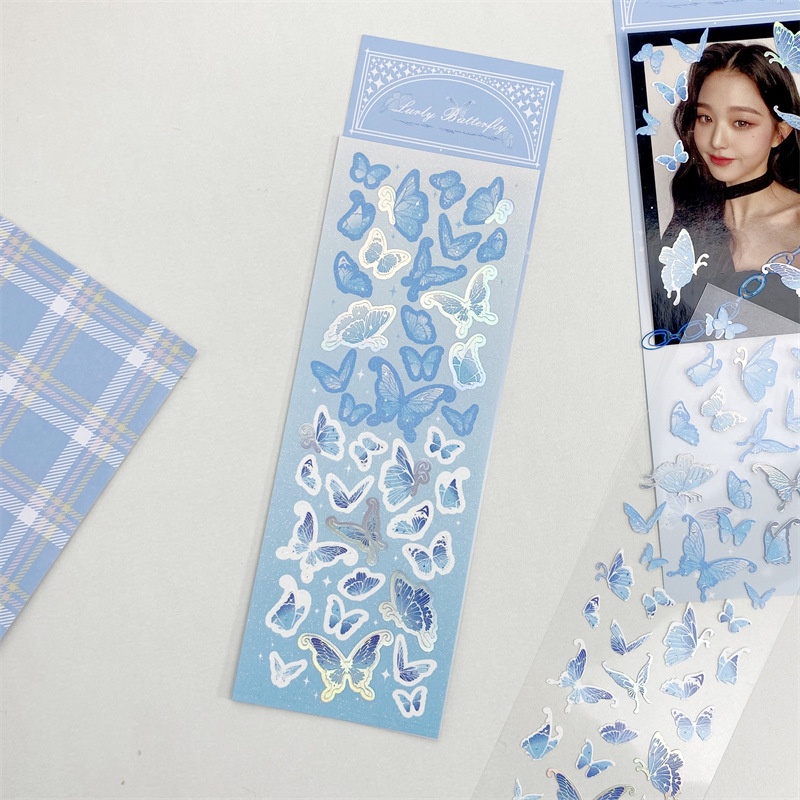 Hình dán trang trí hình bướm xinh xắn