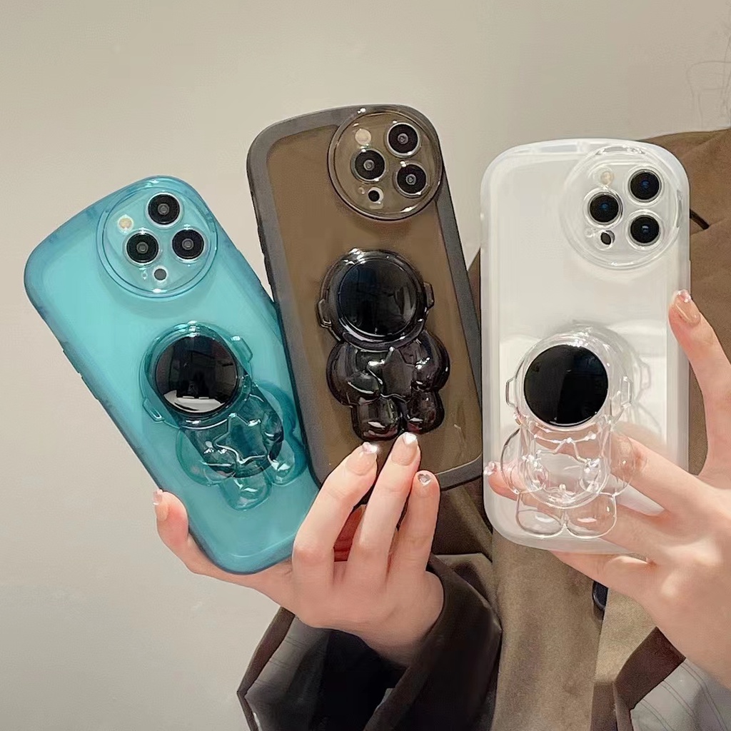 Ốp Điện Thoại Hình Phi Hành Gia Cho OPPO A57 4G 2022 A96 A76 A53 A35 A33 A16 A54S A16K A16E A15 A15S A12 A9 A7 A5S A5