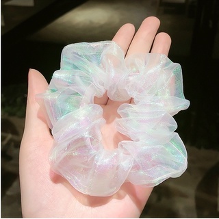 [FreeShip] Cột Tóc Scrunchies Hologram Mẹ và Bé, Scrunchie Lưới