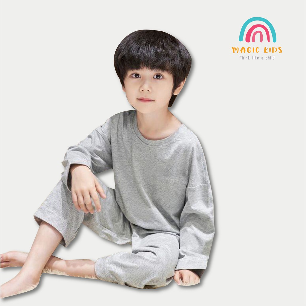 Bộ nỉ dài tay cho bé BR20019 - MAGICKIDS