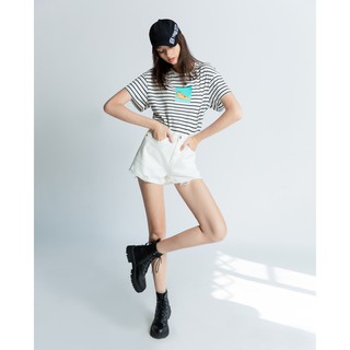Áo thun kẻ sọc in hình ngắn tay J-P Fashion 10206696