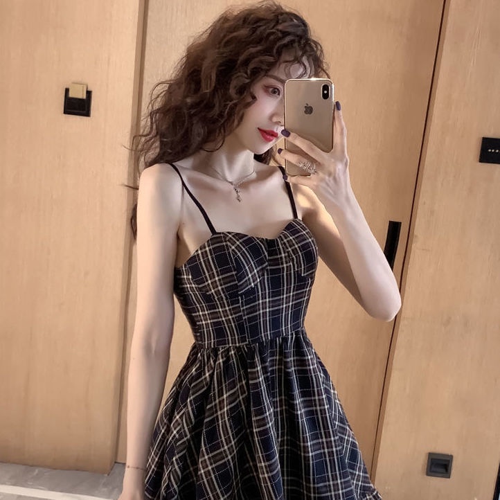Đầm Hai Dây Mùa Hè Phong Cách Pháp Hàng Mới 2022 Cho Nữ