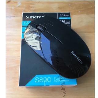Chuột Không Dây Silent Simetech S890 1500DPI Click Không Gây Tiếng Động - BH 1 năm - Hoàng Yến Computer
