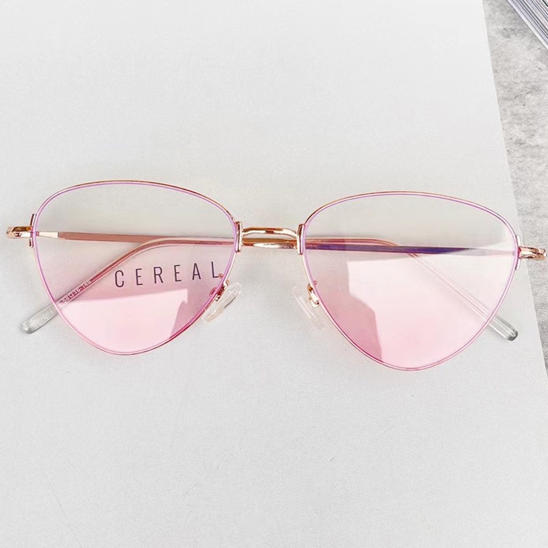 Kính Mát Gọng Kim Loại Chống Ánh Sáng Xanh Thời Trang Phong Cách Hàn Quốc