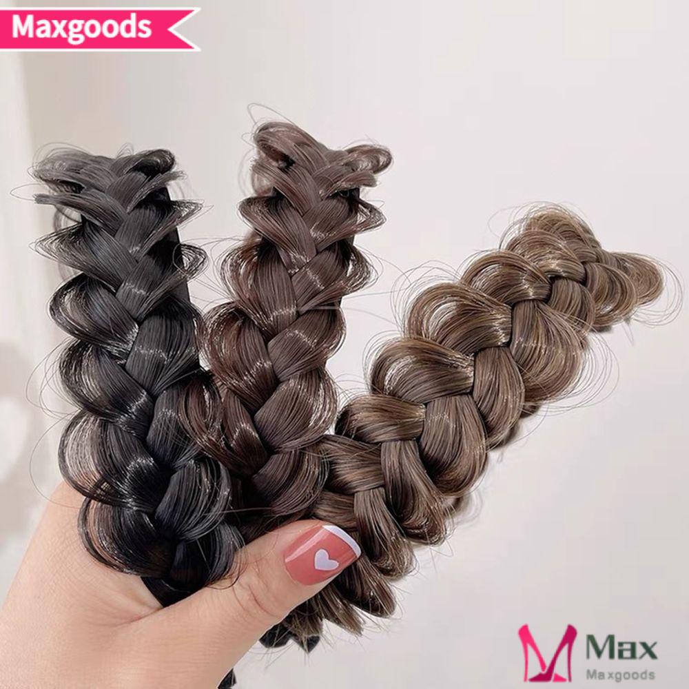 Băng Đô Bện Tóc Bằng Sợi Tổng Hợp Co Giãn Chống Trượt Phong Cách Bohemia