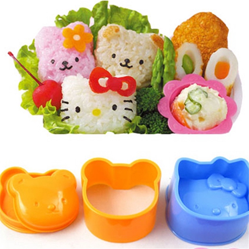 Set 3 Khuôn Làm Sushi JP6 Hình Động Vật Dễ Thương