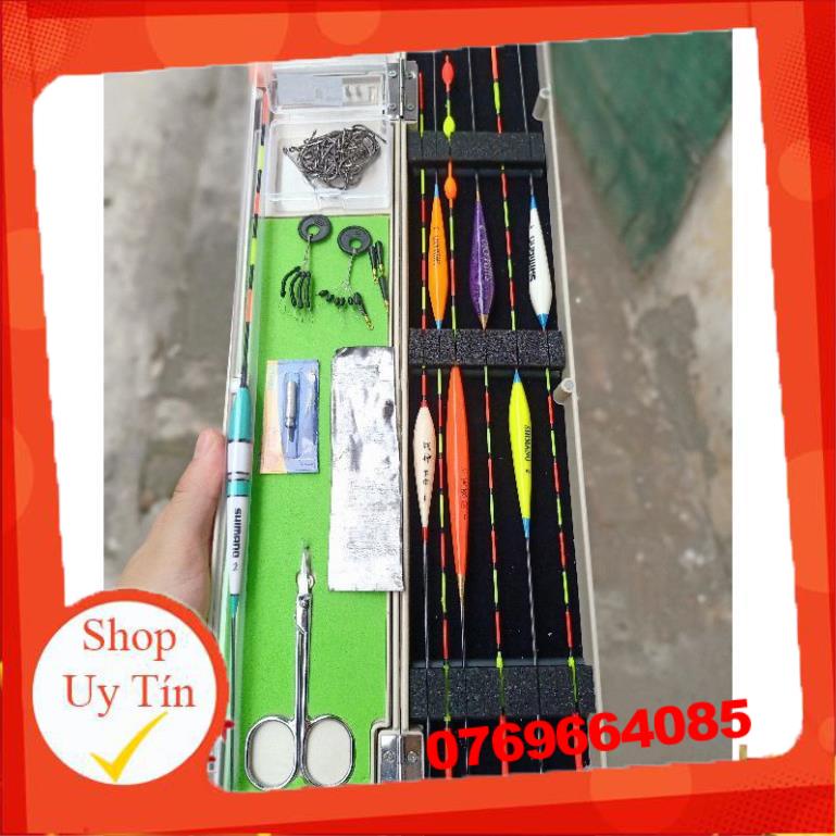 Bộ hộp phao câu cá+ phụ kiện câu đài đầy đủ như hình -Đ𝗢̂̀ 𝗖𝗔̂𝗨 𝟳𝟭𝟲