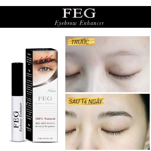 DƯỠNG MÀY FEG EYEBROW ENHENCER 5ml - HIỆU QUẢ SAU 7 NGÀY- Hàng Chính Hãng