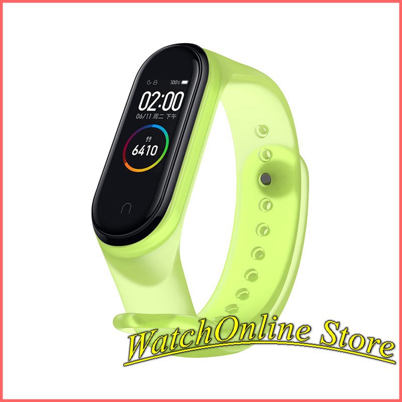 Dây đeo silicon trong suốt thay thế dành cho Xiaomi miband 3 miband 4