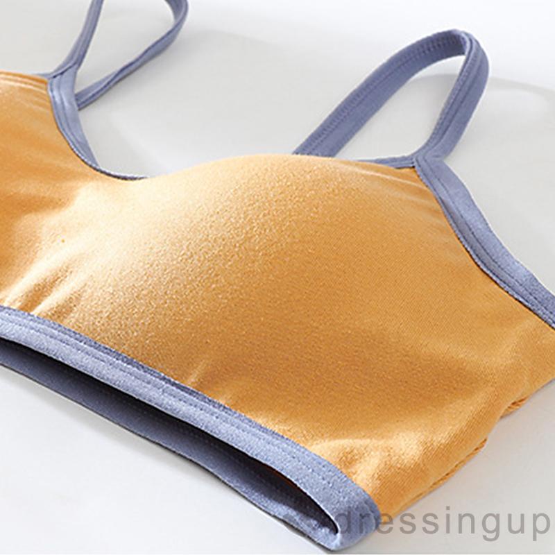 Áo ngực thể thao hai dây không đường may có đệm lót tháo rời được cho nữ