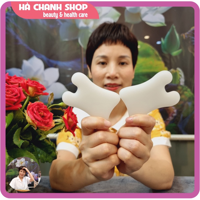 Miếng Cạo Massage Mặt Body Đá Trắng Miếng Cạo Cửu Đới Dụng Cụ Spa Làm Đẹp Dưỡng Sinh Chăm Sóc Da Mặt