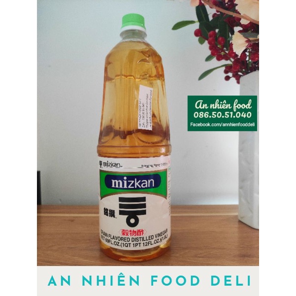 Giấm Mizkan Dấm gạo Nhật Bản can 1,8L