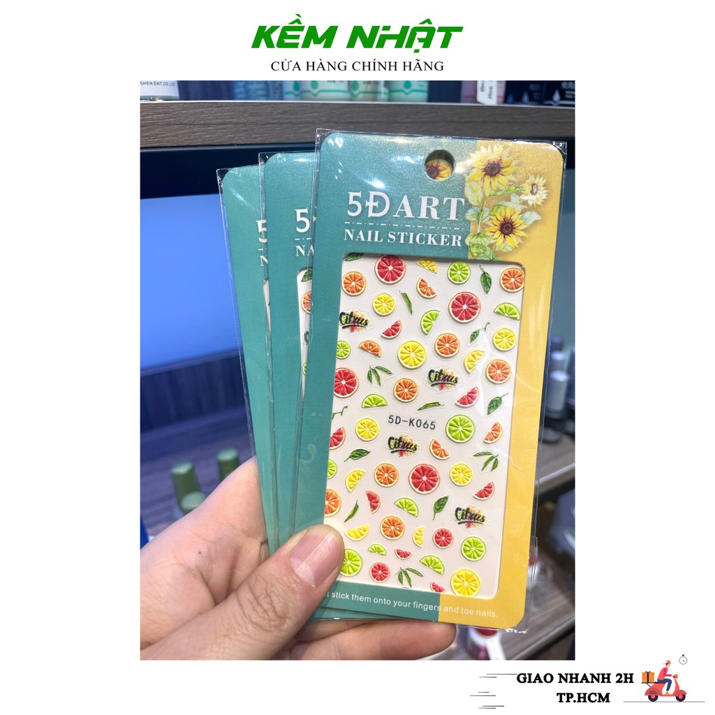 Sticker Dán Móng Dạng Nổi 5D Nhiều Mẫu