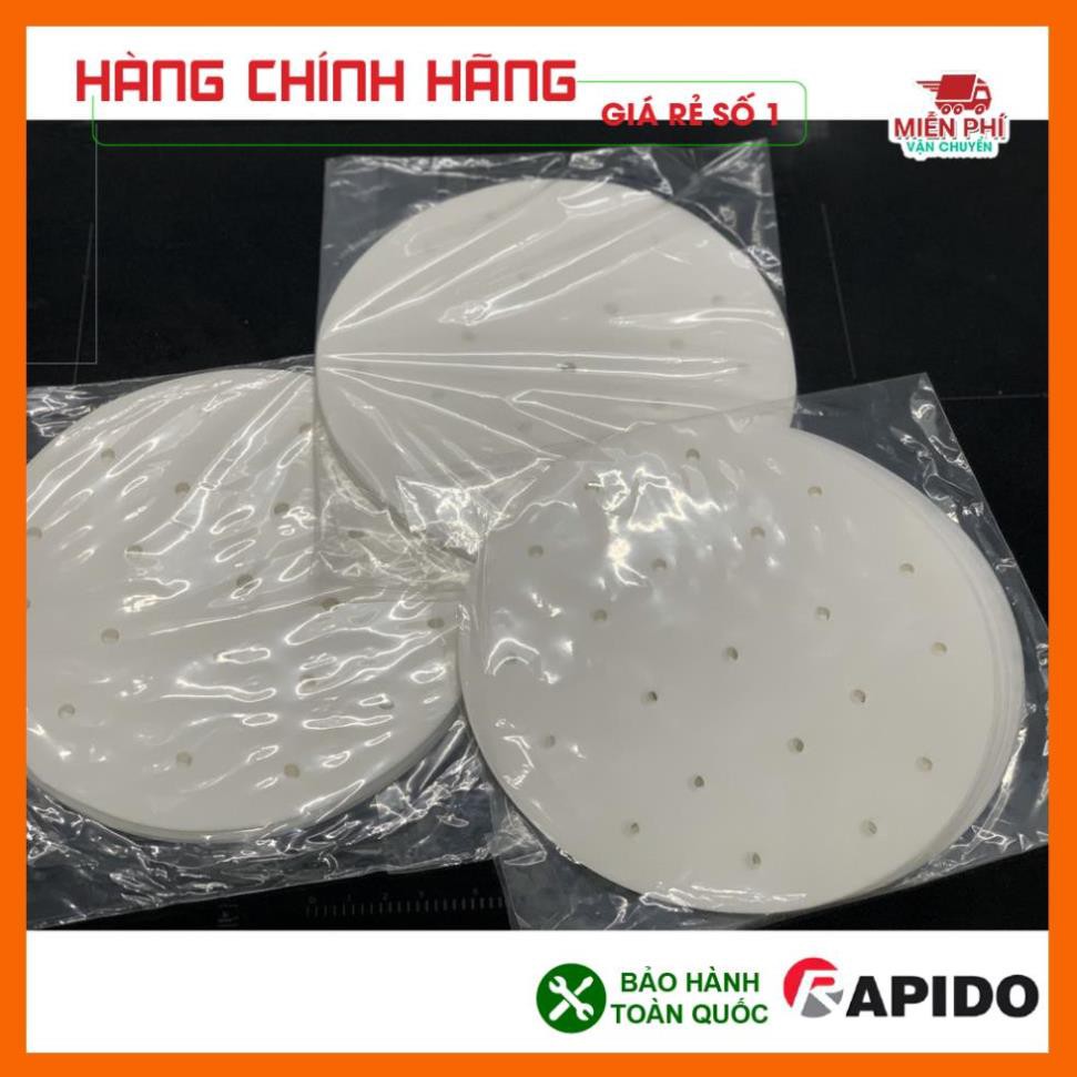 Tệp 100 giấy nến đục lỗ cho nồi chiên không dầu 20cm - hàng chính hãng công ty RAPIDO