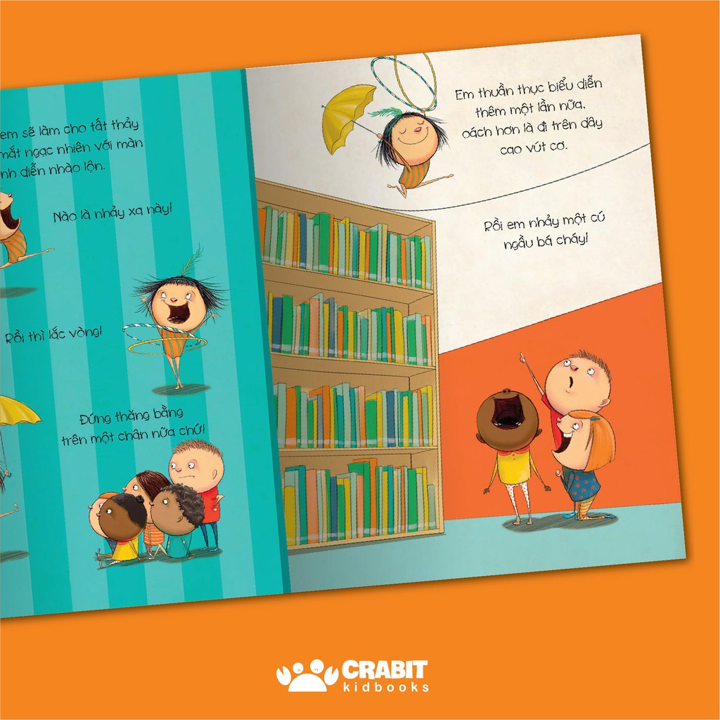 Sách - Em Định Mang Gánh Xiếc Đến Thư Viện À, Quên Đi! - Bộ Khuyến cáo của Magnolia - Crabit Kidbooks