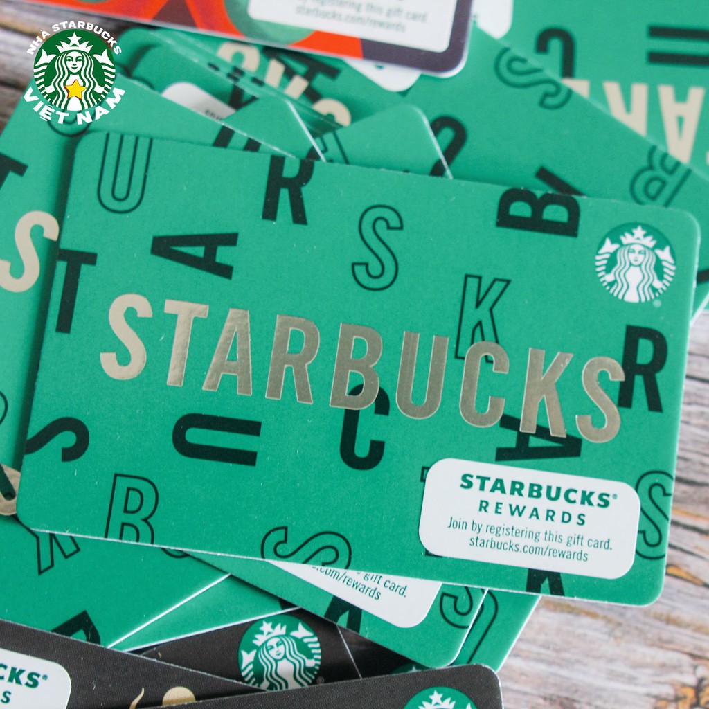 THẺ STARBUCKS SƯU TẦM US THẺ GIẤY NHIỀU MẪU