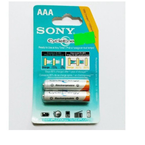 Pin Sạc Sony AAA 1.2V 4300mah (Vỉ 2 Viên)