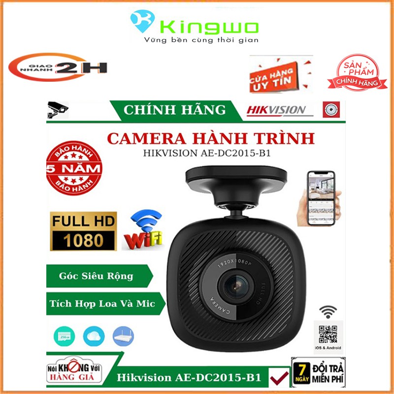 Camera hành trình HIKVISION AE-DC2015-B1 , full HD , Góc Siêu Rộng , Tích hợp Míc và Loa , camera hành trình oto