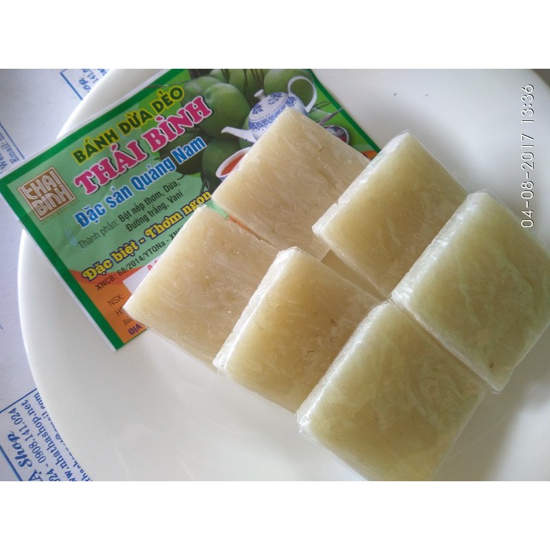 Combo 5 gói bánh dừa dẻo Thái Bình