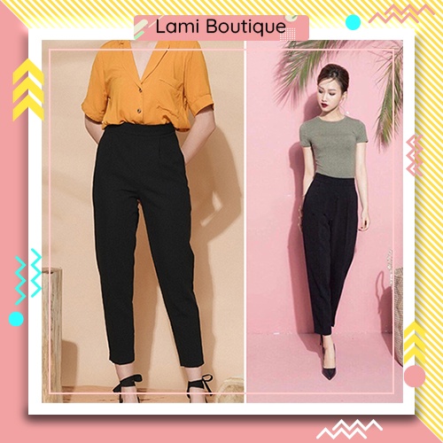 Quần Baggy Nữ Cạp Chun Sau Dày Dặn Không Nhăn Mã 435 - Lami Boutique