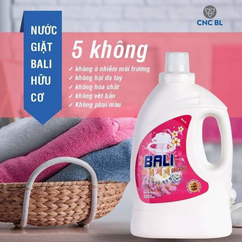 nước giăt Bali - nước giặt hữu cơ Oganic  công nghệ hàn quốc
