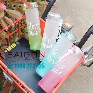 Bình Nước Thủy Tinh Hello Master 420ml