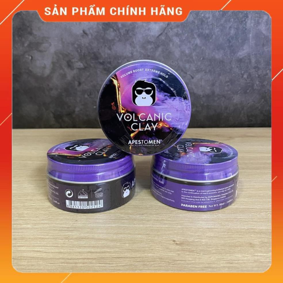 [Giá Hủy Diệt – Chính Hãng] Combo Sáp vuốt tóc Volcanic Clay và Gôm xịt tóc Silhouette + Tặng Lược