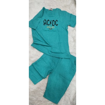 Bộ áo form rộng quần ngố thun cotton thái