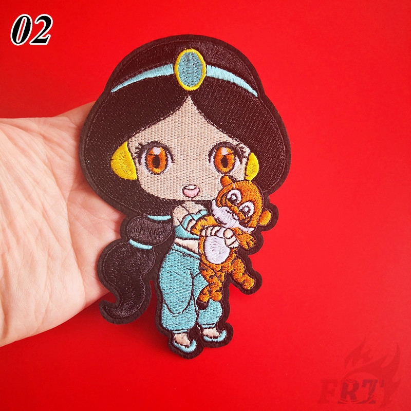 Set 1/4 miếng vá ủi quần áo hình hoàng tử/elsa/jasmine/bella