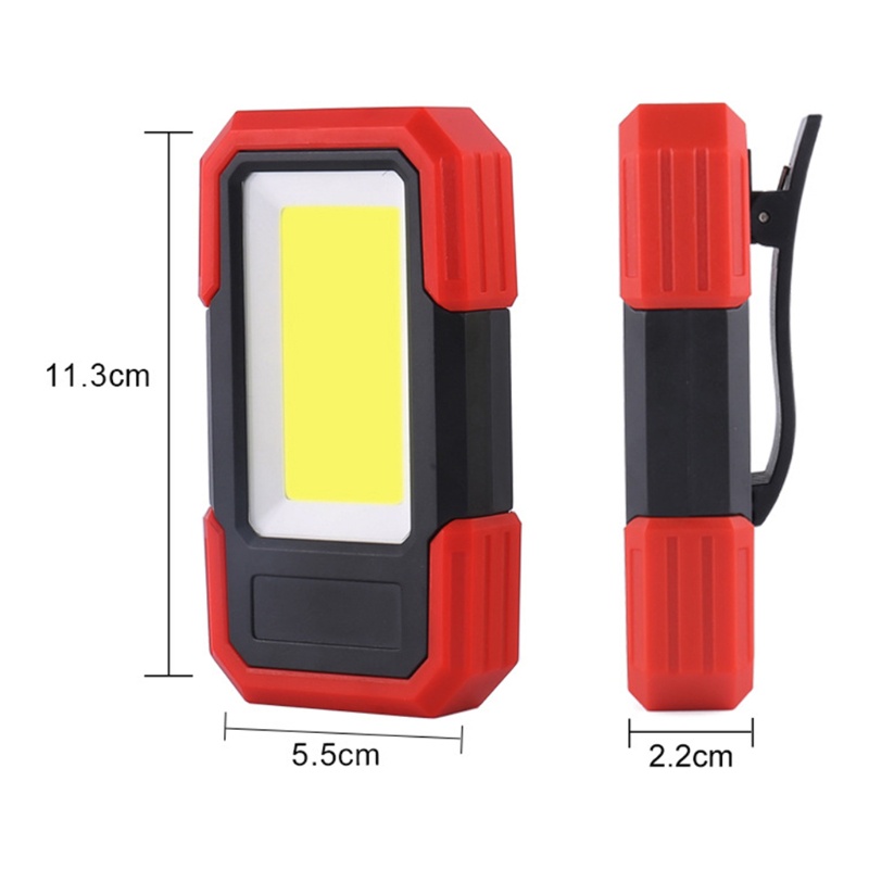 Đèn pin LED COB đế nam châm đa năng tùy chọn màu sắc