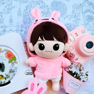 HOODIE THỎ HỒNG CHO DOLL