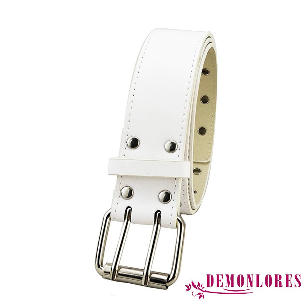 Thắt Lưng Da PU Phối Khoen Kim Loại Thời Trang Cho Nam