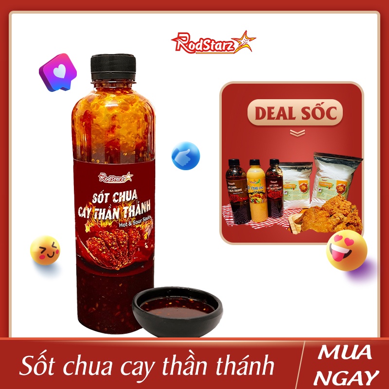 Nước chấm thần thánh, sốt trộn mì vị Chua Cay, Rodstarz - Gia vị nhanh, sốt ướp thịt nướng, sa tế tỏi ớt trộn bánh tráng