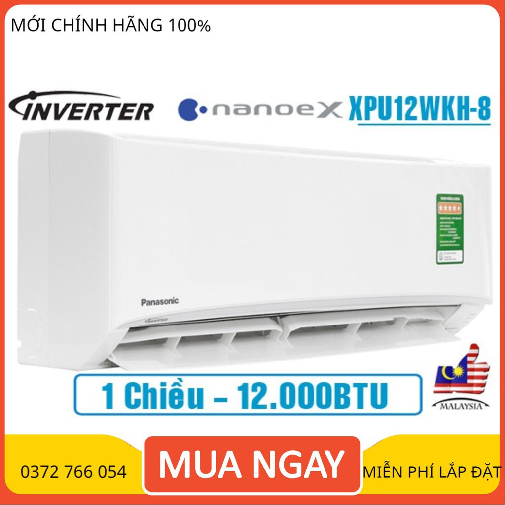 Điều hòa Panasonic NanoeX 12000BTU 1 chiều inverter XPU12WKH-8