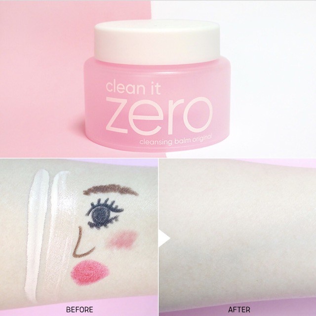 Sáp Tẩy Trang Zero Cleansing Balm Original Mini siêu sạch dùng được cho cả mắt môi