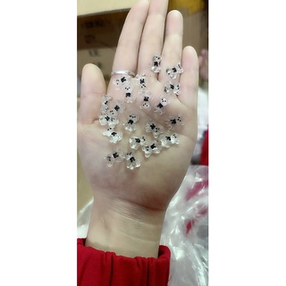 Phụ kiện gấu pha lê gắn móng, gấu pha lê