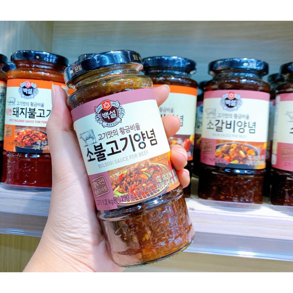 Xốt Ướp Thịt Heo Bulgogi,Thịt Bò,Sườn Bò Kalbi Marinade Beksul 290G - Sốt Ướp Hàn Quốc