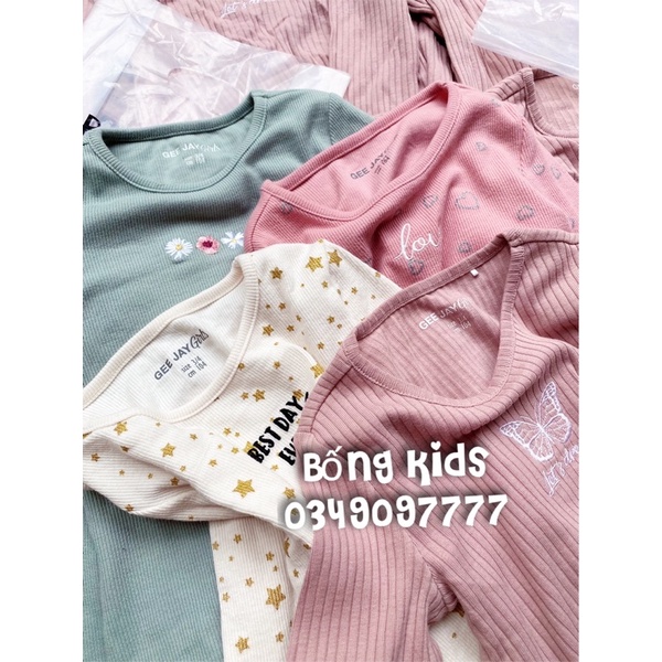 Áo Thu Đông Bé Gái Thêu Nổi GJ