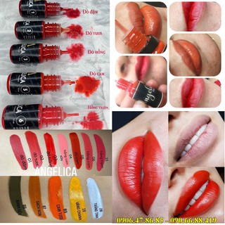 Mực xăm Angelica phun xăm Môi Mày Mí của Nga 10ml