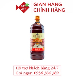 Combo 6 chai nước mắm Khải Hoàn Phú Quốc 40 đạm, chai nhựa 1 lít