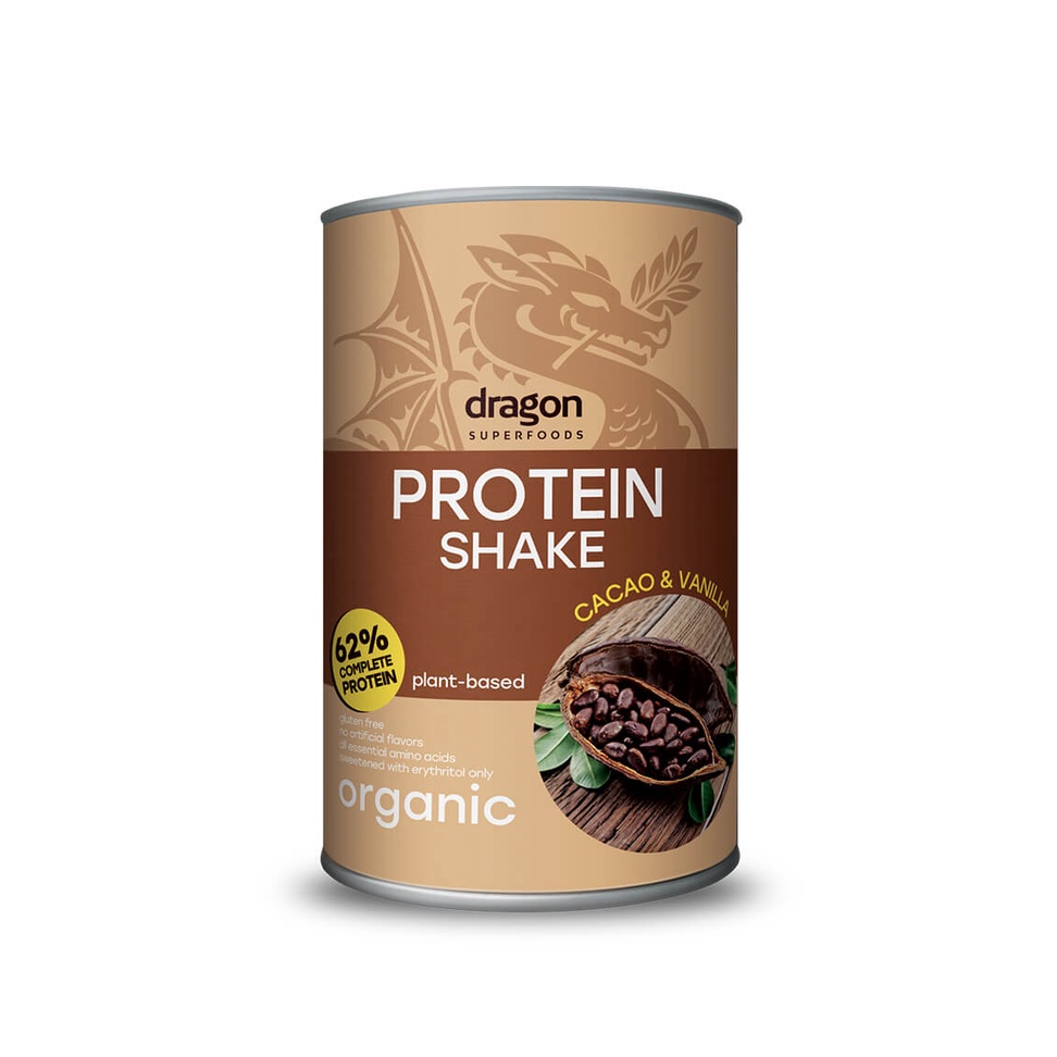 Bột Protein shake hữu cơ Dragon Superfoods đủ vị 450gr/ 500gr