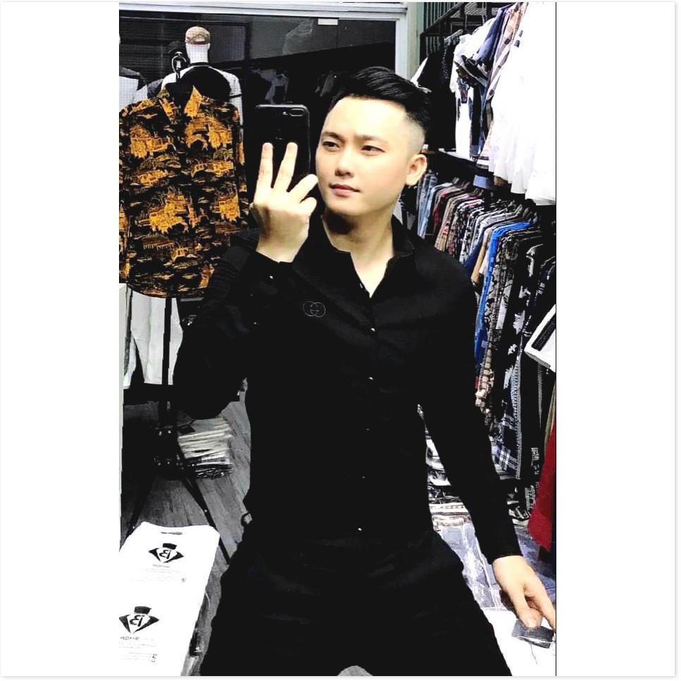 ÁO SƠ MI ĐŨI THÊU,HỌA TIẾT TRƠN,CHẤT LIỆU VÃI ĐŨI THOÁNG MÁT THỜI TRANG MỚI KME