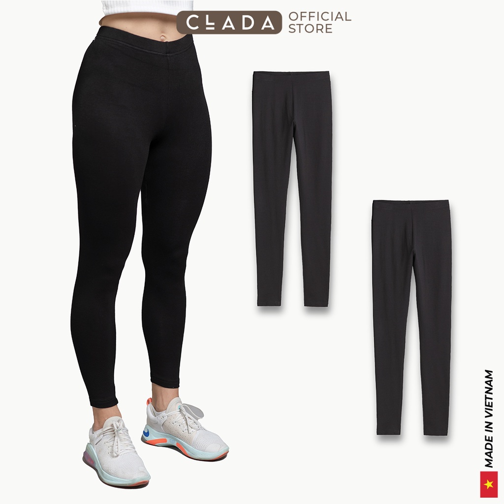 Combo 2 Quần legging dài nữ cotton Clada