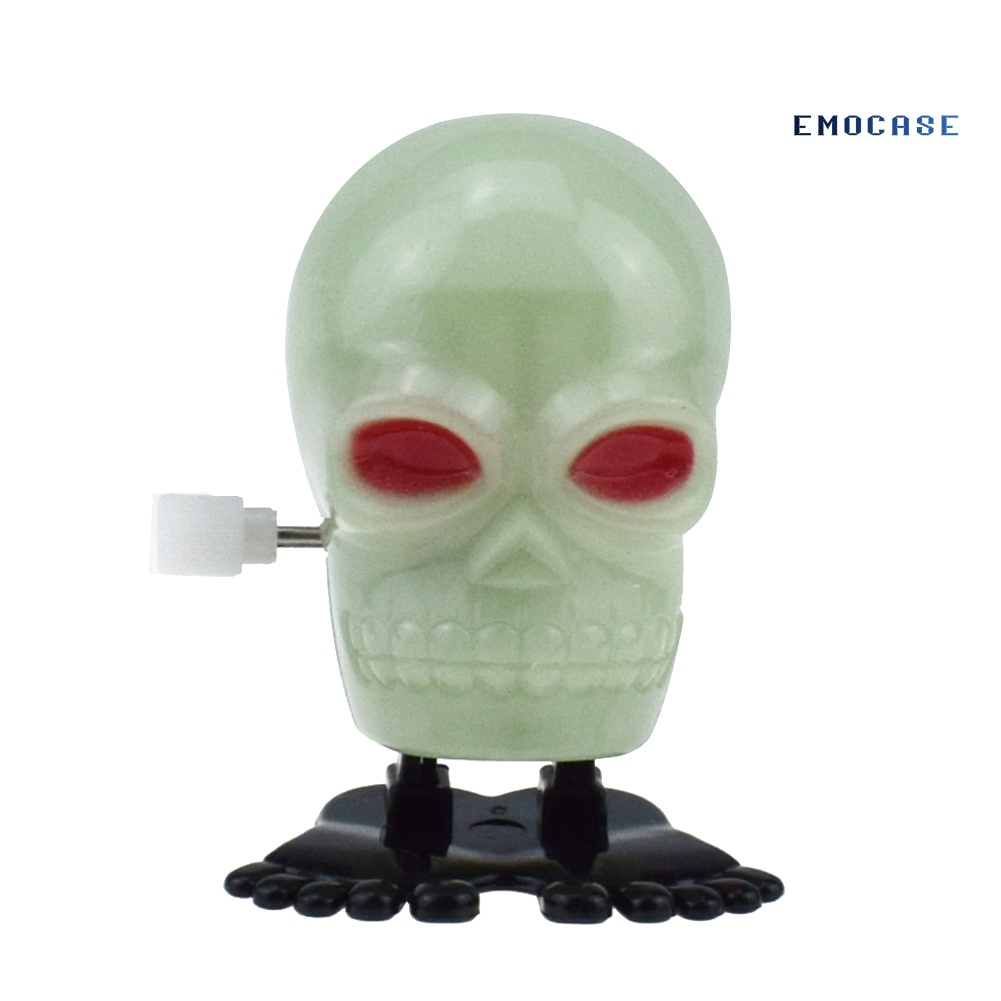 Đồ Chơi Lên Dây Cót Hình Đầu Lâu Kinh Dị Trang Trí Halloween