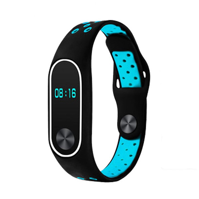 AMORUS Dây đeo silicon cho đồng hồ thông minh Xiaomi Mi Band 2 - Màu Đỏ