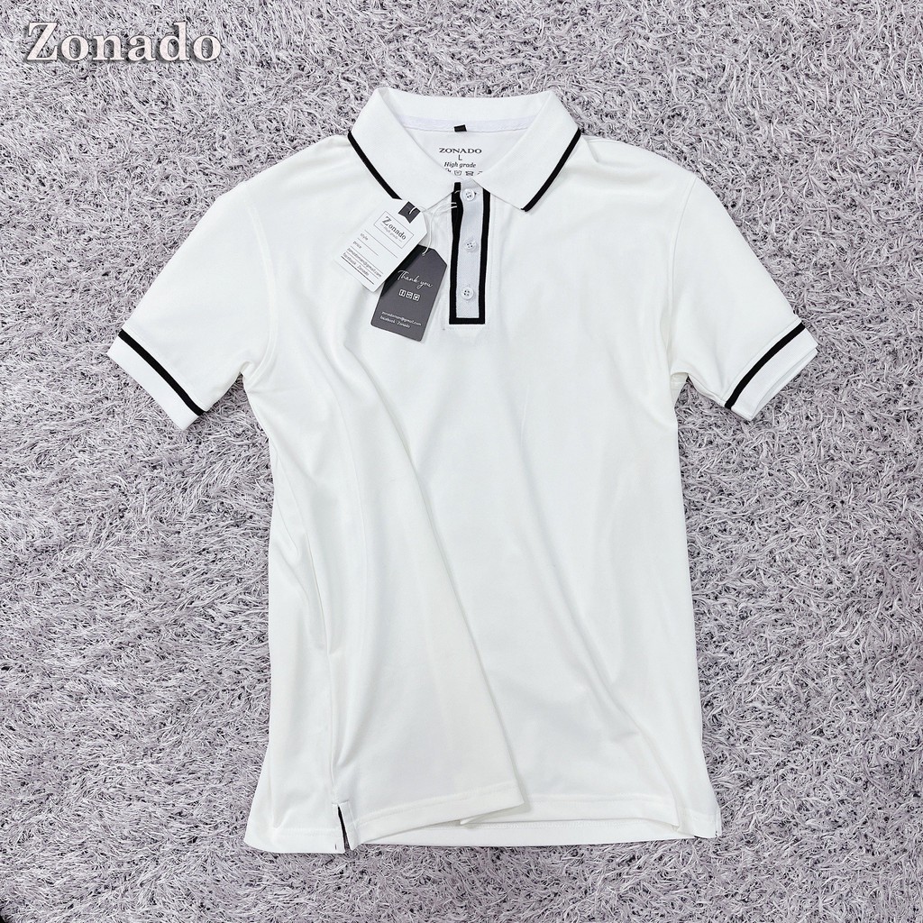 Áo phông có cổ cao cấp sang trọng, áo may tay độ khó cao chất vải cotton co giãn - Áo Polo nam mặc hè - Mã A01 ZONADO | BigBuy360 - bigbuy360.vn
