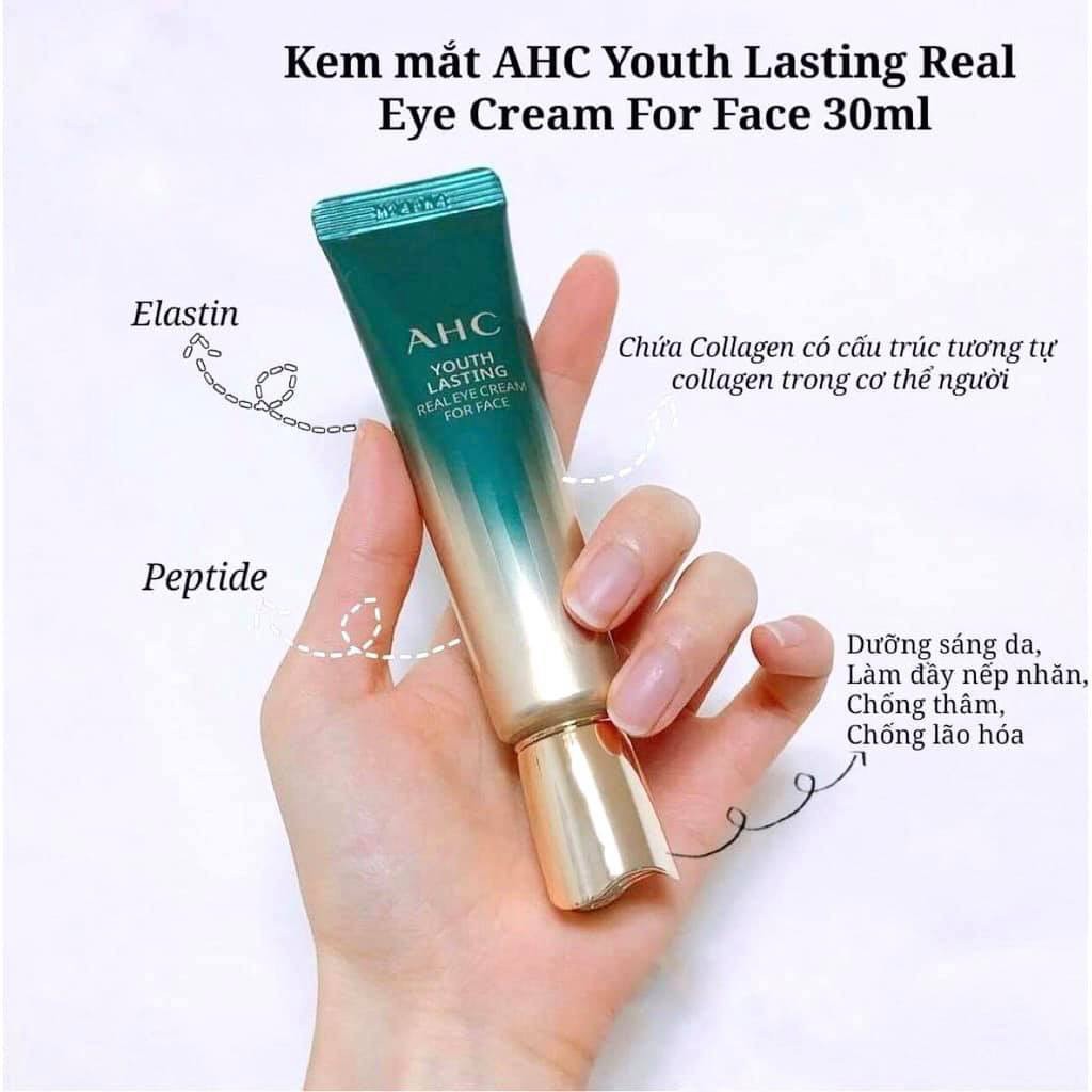 Kem dưỡng mắt AHC Youth Lasting Real Eye Cream 30ml làm sáng da - HONGS BEAUTY