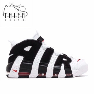 Giày thể thao air Uptempo trắng chữ đen