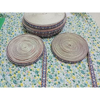 Ruy băng thêu hoạ tiết thổ cẩm bản 1,5cm
