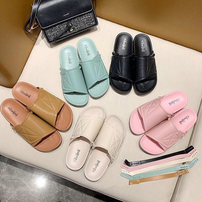 Sandal nữ quai ngang thời trang đế bệt đi học cực xinh FLORA SD05